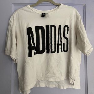 Adidas Athletic White Crop Top